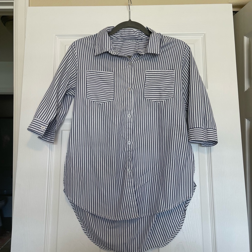 Blue stripe button down